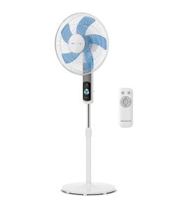 Rowenta Turbo Silence, Ventilateur sur pied, Silencieux, Puissant, Design durable, Écoénergétique, Timer 12h VU5650F0, Blanc